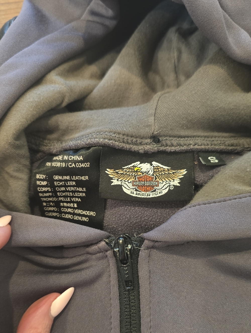 Harley-Davidson Womens Willie G Skull Black Leather Riding Jacket ~ S - Picture 8 of 9